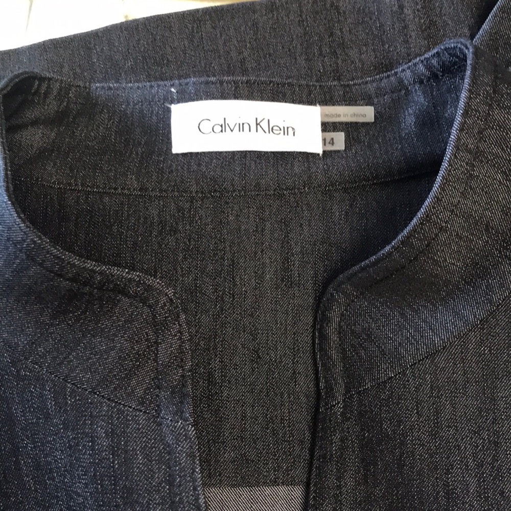 Calvin Klein black jeans and button down dress - Picture 7 of 8